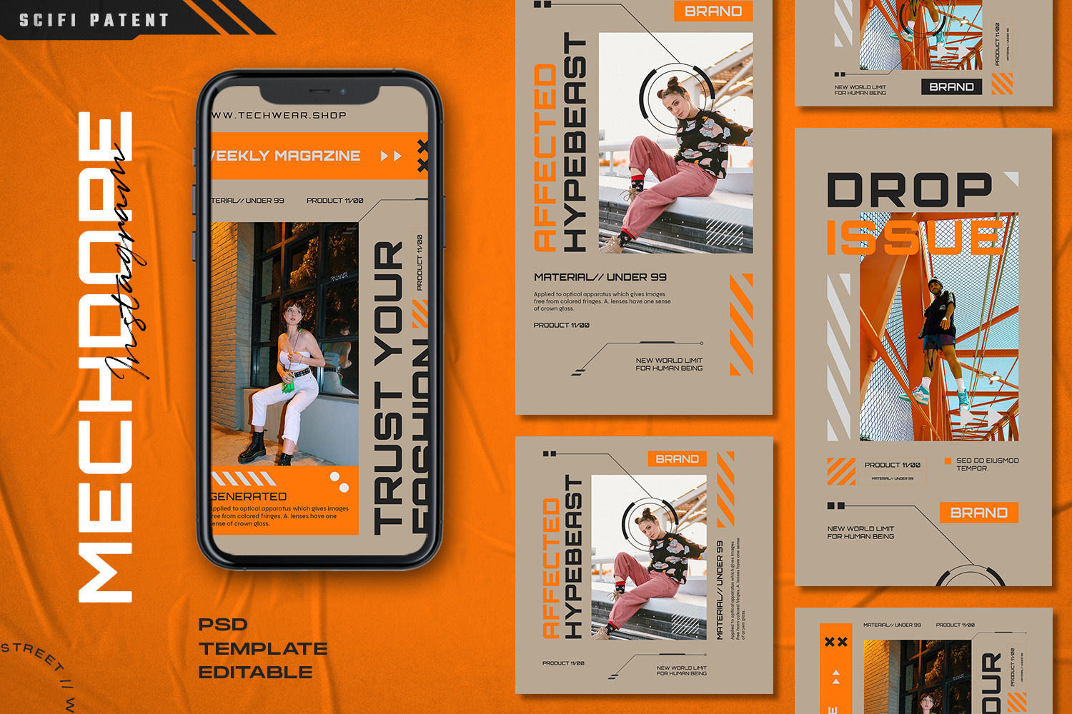 Mechdope Instagram Stories & Post Template