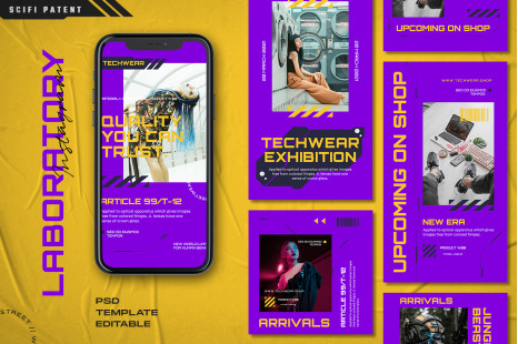 Laboratory Instagram Stories &amp; Post Template