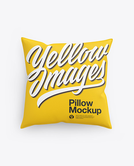 Square Pillow Mockup PSD #2