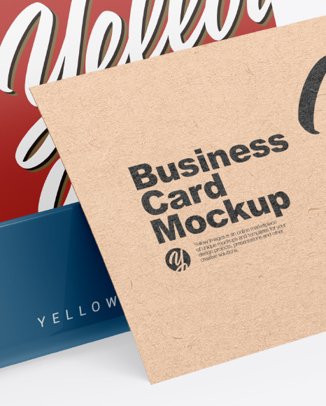 Business Cards w  Glossy Holder Mockup PSD #1