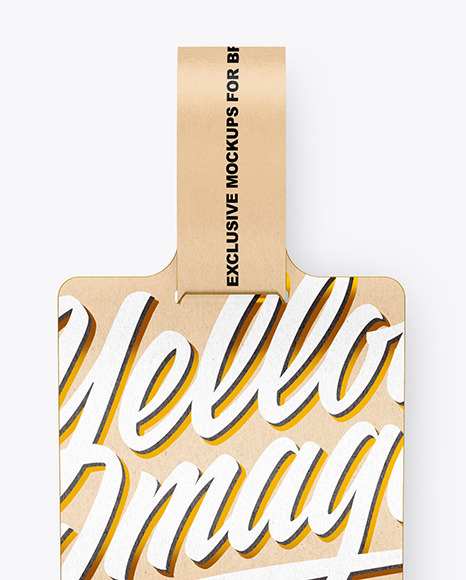 Kraft Paper Label Mockup PSD #2