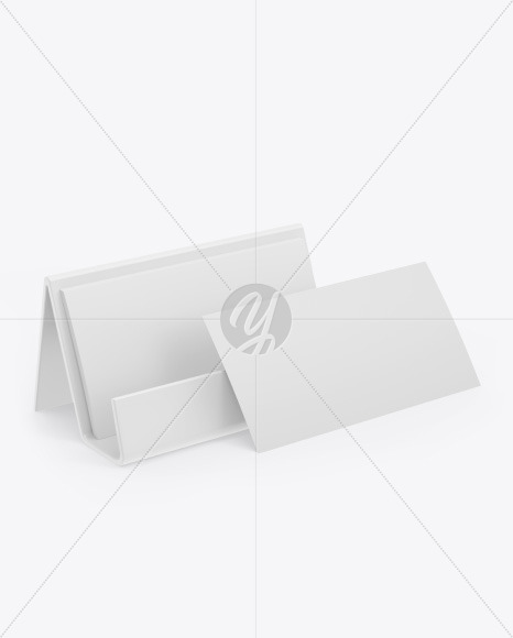 Business Cards w  Matte Holder Mockup PSD #3