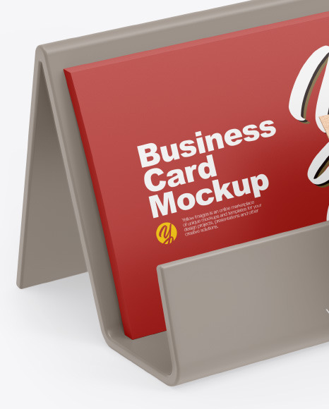 Business Cards w  Matte Holder Mockup PSD #2