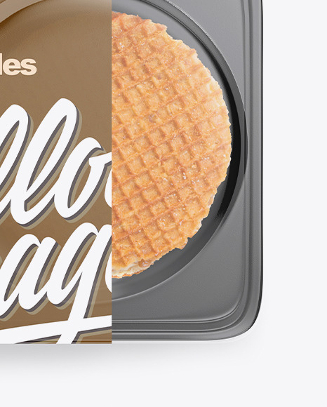 Container with Waffles Mockup PSD #6