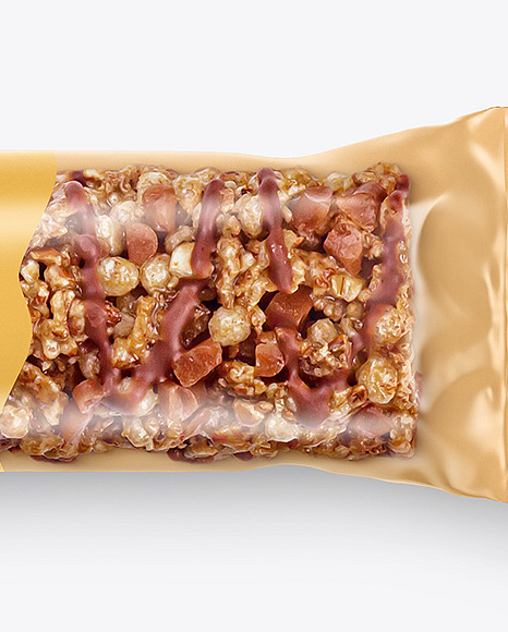 Get Muesli Bar With Apple Mockup Packaging
