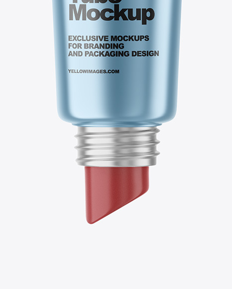 Metallic Cosmetic Tube Mockup PSD #5