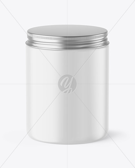 Free Matte Cosmetic Jar Mockup