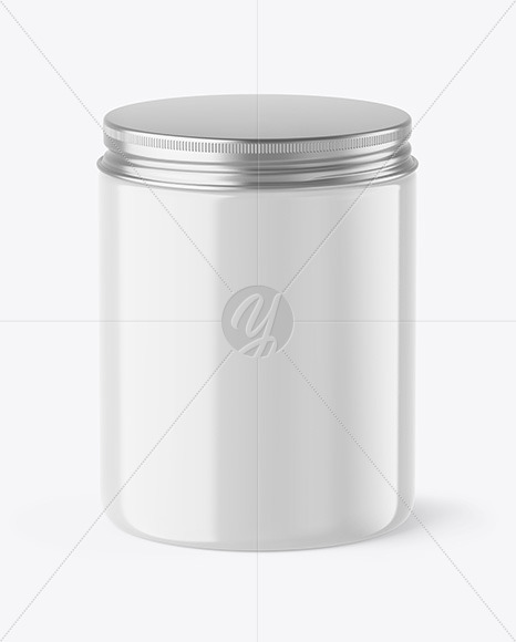 Free Glossy Cosmetic Jar Mockup