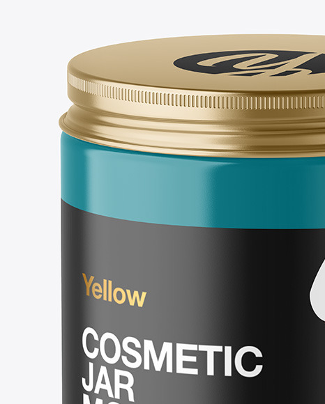 Glossy Cosmetic Jar Mockup PSD #4