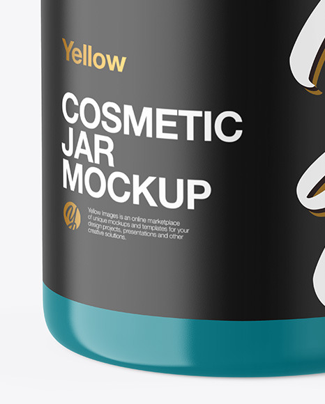 Glossy Cosmetic Jar Mockup PSD #5