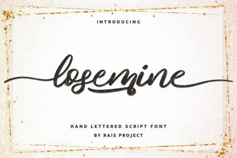 Losemine Calligraphy Font