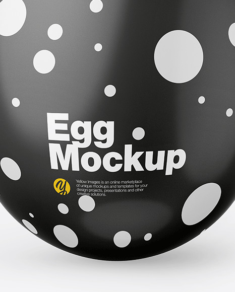 Glossy Egg Mockup PSD #1