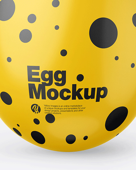 Glossy Egg Mockup PSD #5