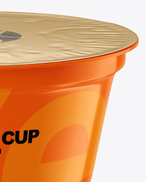 Plastic Glossy Cup Mockup PSD #2