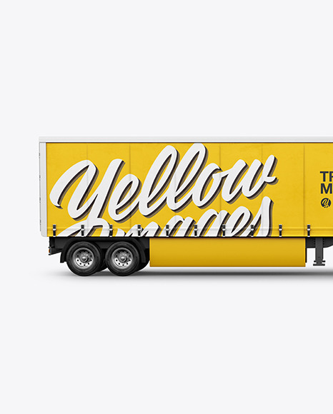 Truck Mockup   Side View PSD #2