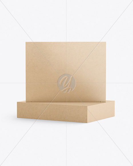 Free Two Kraft Paper Boxes Mockup