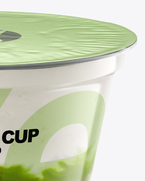 Plastic Cup w  Yogurt and Kiwi Jam PSD #2
