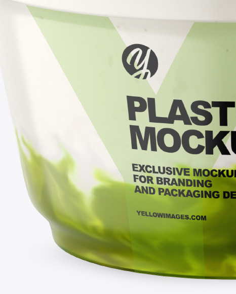 Plastic Cup w  Yogurt and Kiwi Jam PSD #1