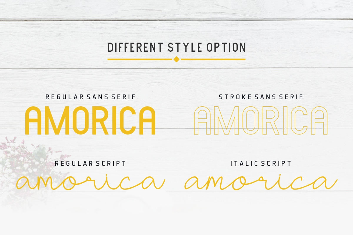 AMORICA Font Quartet
