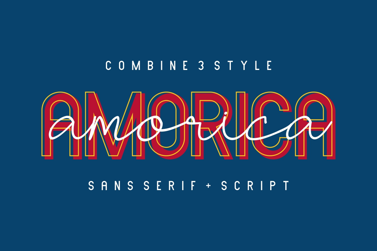 AMORICA Font Quartet