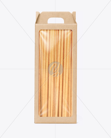 New Free Mockups – Kraft Box with Fettuccine Pasta Mockup – Download Now