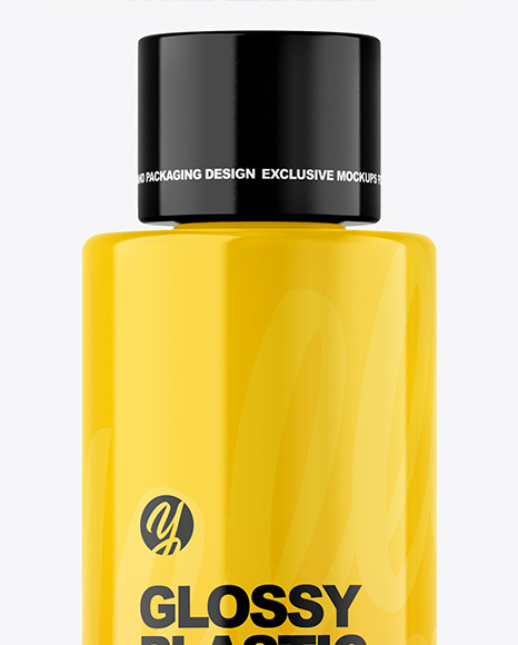 Glossy Water Bottle Mockup PSD #2