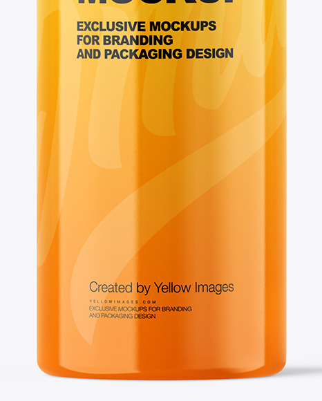 Glossy Water Bottle Mockup PSD #1