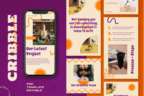 Cribble - Retro Instagram Template