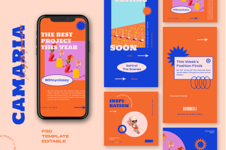 Camaria - Retro Instagram Template