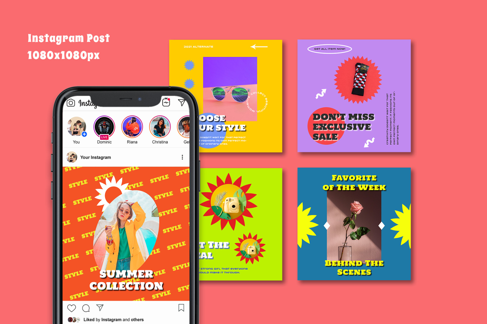 Kumnira - Retro Instagram Template