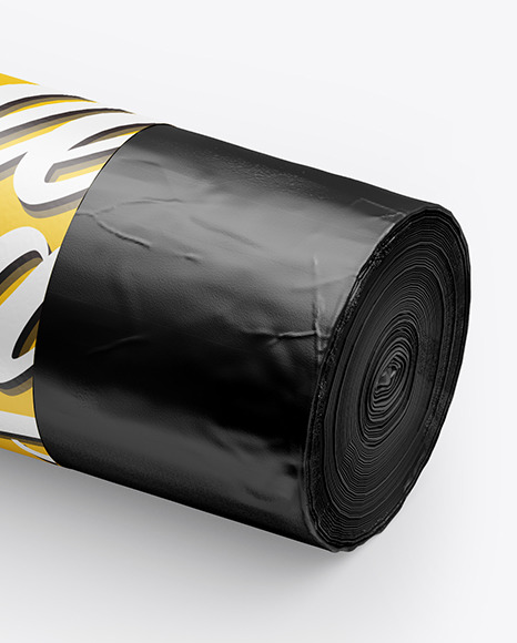 120L Matte Trash Bags Mockup - Free Download Images High Quality PNG, JPG