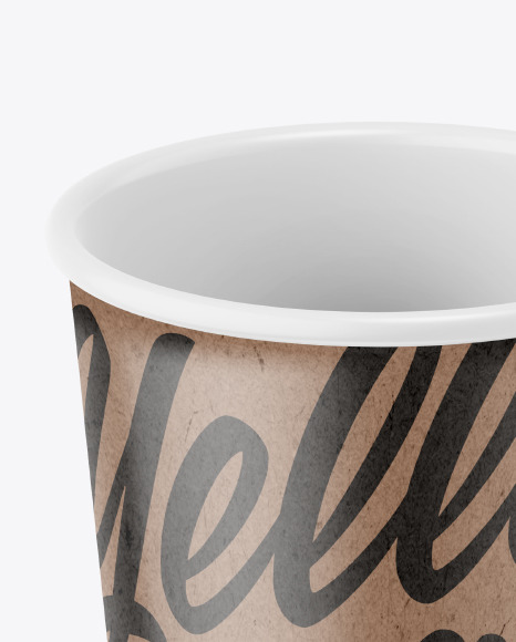 Kraft Coffee Cup Mockup PSD #1