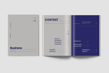 Metallic Business Annual Report Template