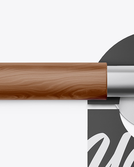 Paper Door Hanger W  Handle Mockup PSD #7