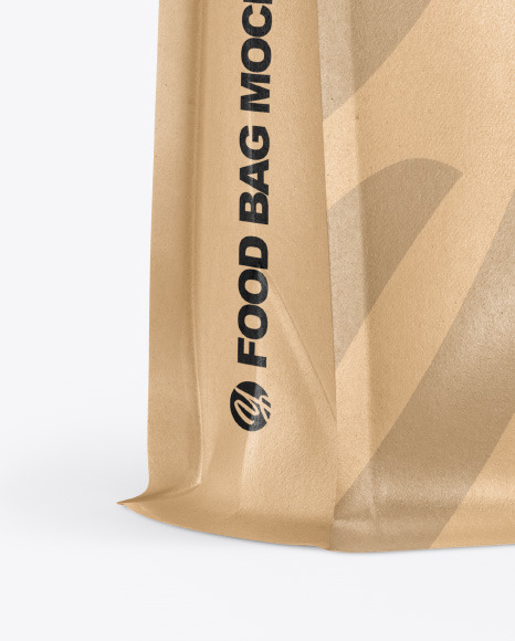 Kraft Food Bag Mockup PSD #1