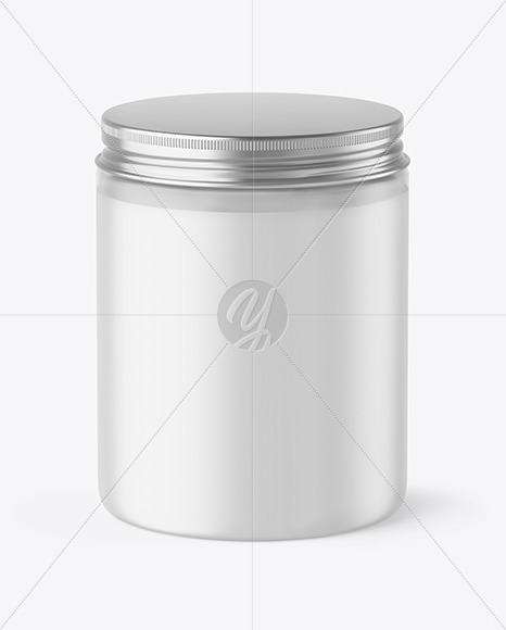 Frosted Cosmetic Jar Mockup