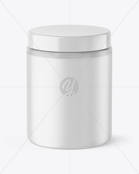 Frosted Cosmetic Jar Mockup