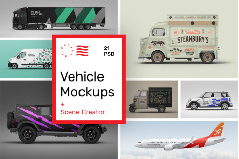 Vehicle Mockups - Car Mockups