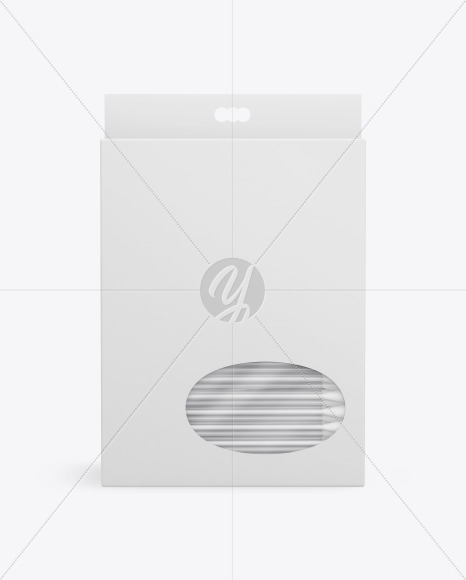 Paper Box With Cotton Buds Mockup PSD #3