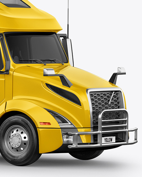 Truck Mockup   Half Side View PSD #6