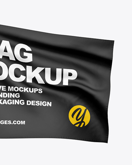 Flag Mockup PSD #6