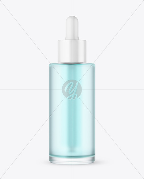 Frosted Glass Dropper Bottle Mockup