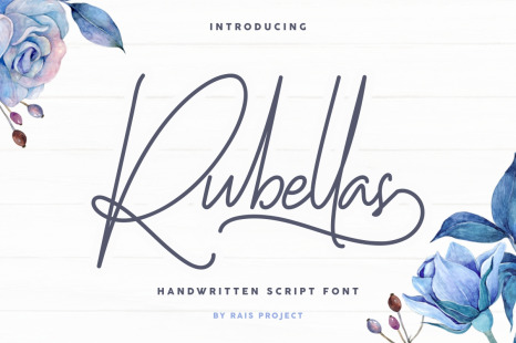 Rubellas Signature Handwritten Font