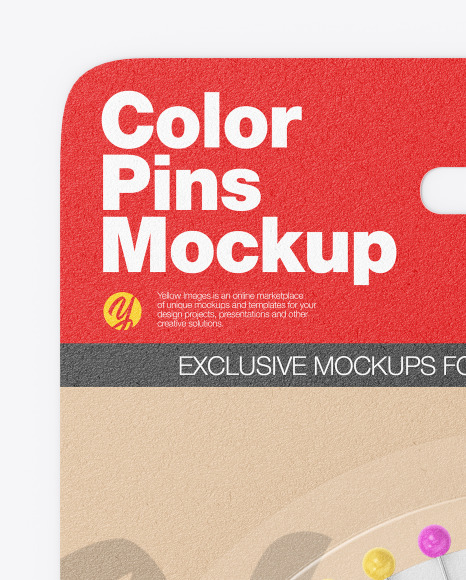 Kraft Package w  Color Pins Mockup PSD #2