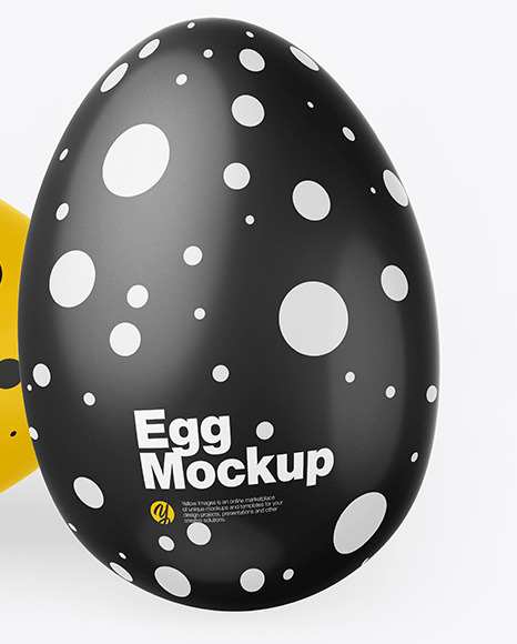 Two Glossy Eggs Mockup PSD #1