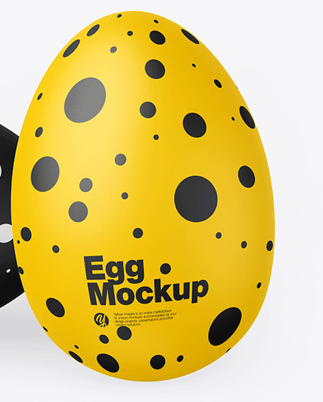 Two Matte Eggs Mockup PSD #1