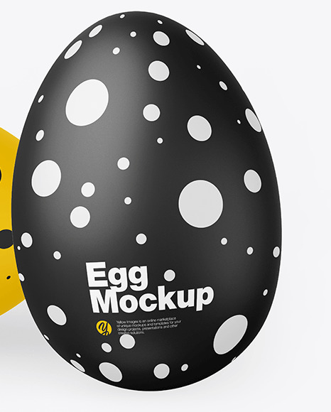 Two Matte Eggs Mockup PSD #5