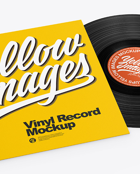 Vinyl Record Mockup PSD #2