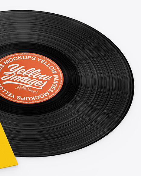 Vinyl Record Mockup PSD #1