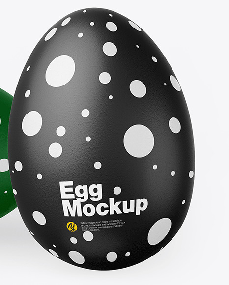 Two Textured Eggs Mockup PSD #1